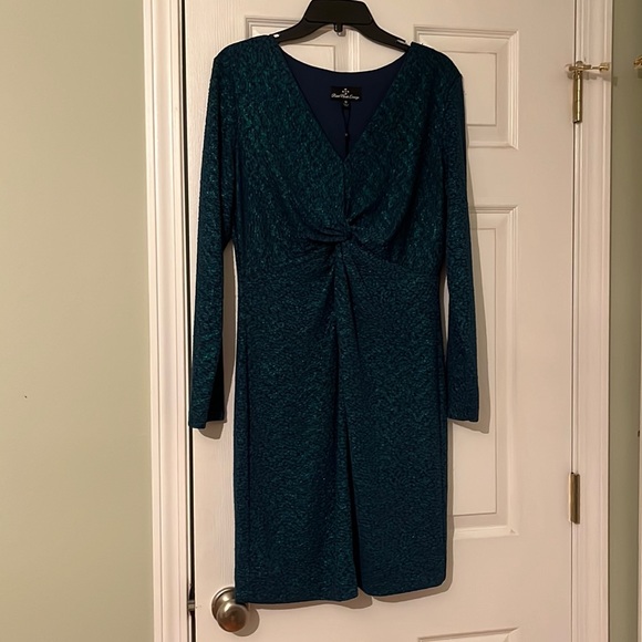 Sparkle fabric long sleeve dress great for events! - Picture 1 of 3